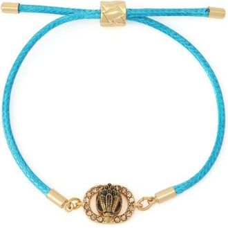 Kurt Geiger Chelsea Eagle Adjustable Cord Bracelet in Turquoise at Nordstrom