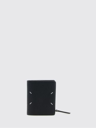 Maison Margiela Grained Leather Bifold Wallet with External Zip