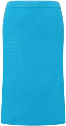Philosophy di Lorenzo Serafini knitted pencil skirt - women - Polyester - 40 - Blue