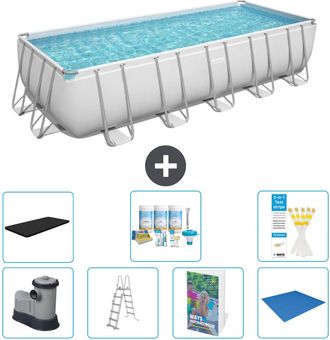 Bestway Piscina Bestway Power Steel Rectangular - 640x274x132 Cm - 8-piezas S599