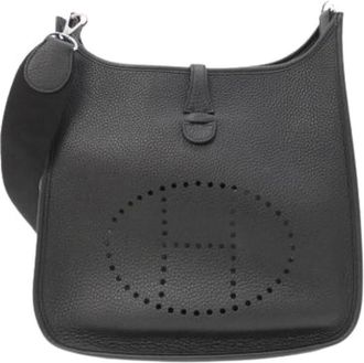 Herm&egrave;s Pre-owned Shoulder Bag - Dames - Vintage Schoudertas - Zwart - ONE Size - Leer - Vintage