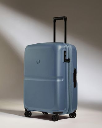 Antler Medium Suitcase In Cove Blue - Single Stripe