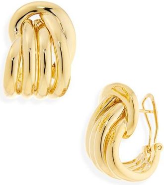Shashi Margaux Hoop Earrings in Gold at Nordstrom