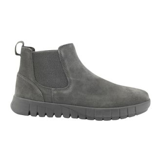 Geox Schoenen, Heren, Grijs, 40 EU, Leer, Chelsea Boots