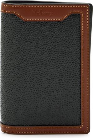 Mulberry Grained Leather Passport Holder - Black - One Size