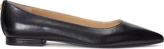 Ralph Lauren Leren ballerina platte hak LONDYN