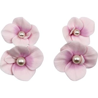 Jennifer Behr Aylani Drop Earrings in Cherry Blossom at Nordstrom