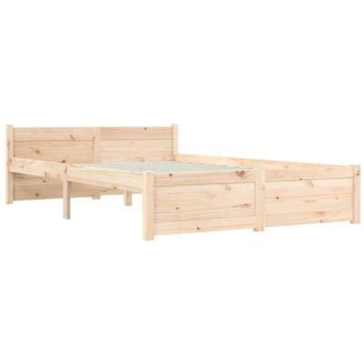 vidaXL Vidaxl - Estructura De Cama Doble Sin Colch&oacute;n Madera Maciza 135x190 Cm