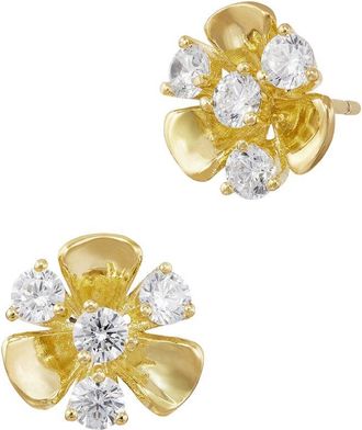 Savvy Cie Jewels Cz Post Earrings