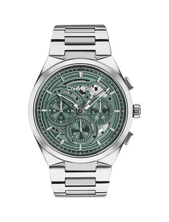 Calvin Klein Reloj Esqueleto Multifunci&oacute;n De Acero Inoxidable