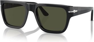 Persol Unisex Po3348S Sunglasses In Black / Green