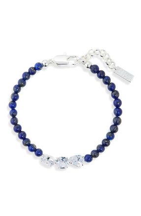 &Eacute;liou Maren Lapis Lazuli Beaded Bracelet in Blue at Nordstrom, Size Small