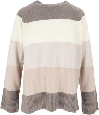 KANGRA Girocollo raglan maxi righe - Dames - Ronde hals truien - Veelkleurig - M - Truien & Vesten