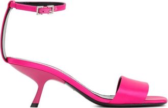 Sergio Rossi Evangelie Sandal - Dames - Sandalen met hakken - Roze - 36 EU - Leer - Schoenen