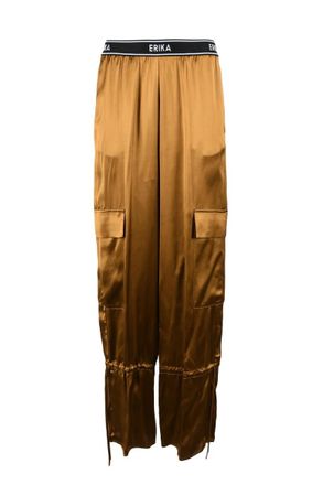 Erika Cavallini Semi Couture Cargo Trousers - Bronze