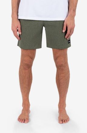 Hurley Phantom Flow Board Shorts in Grey Teal at Nordstrom, Size X-Large
