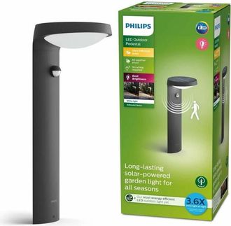 Philips Tyla L&aacute;mpara De Pie Solar Antracita Dise&ntilde;o Moderno