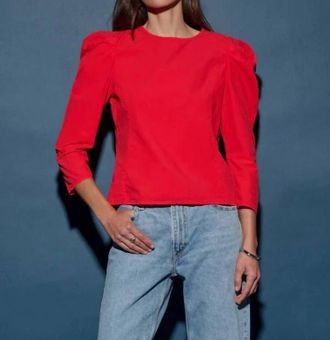 Nation Ltd Elouise Top In Red Shoes