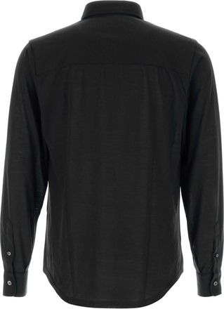 Fedeli Mens Thomas Shirt Black Wool