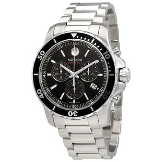 Movado Series 800 Chronograph Black Dial Mens Watch 2600142