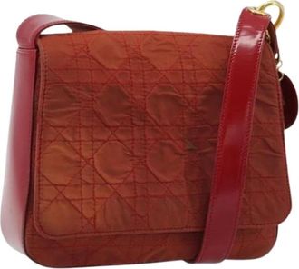 Dior Pre-owned Vintage Nylon Schoudertas - Dames - Vintage Schoudertas - Rood - ONE Size - Nylon - Vintage