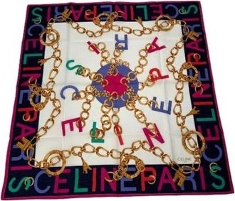 Celine Pre-owned Vintage Sjaal - Dames - Vintage Accessoires - Veelkleurig - ONE Size - Vintage