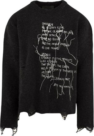 Akep Dora Poem Sweater - Knitwear - Mujer - Negro - XS