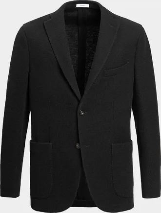 Boglioli Men & apos;s Solid Knit Blazer