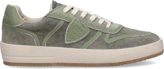 Philippe Model Nice Tennissneakers - Heren - Sneakers - Groen - 42 EU - Katoen - Schoenen