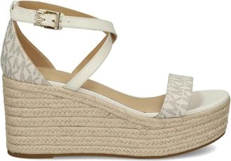 Michael Kors Beige Wedge Espadrilles - Dames - Sleehakken - Beige - 40 EU - Schoenen