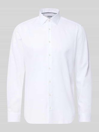 Jake*s Regular Fit Business Hemd aus Baumwolle mit Kentkragen in Weiss, Gr&ouml;&szlig;e 37/38