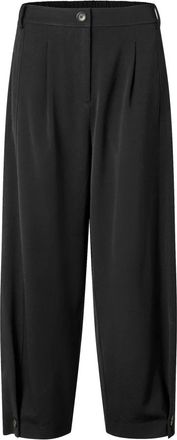 Masai Broeken, Dames, Zwart, XL, Rechtgesneden Wijde Broek