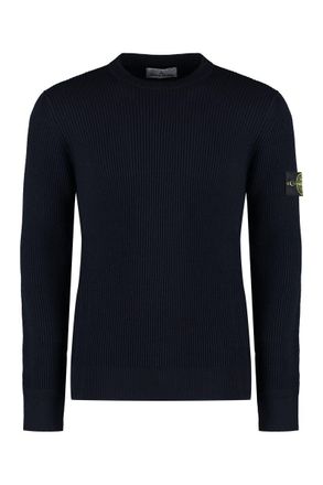 Stone Island Virgin Wool Crew-Neck Sweater