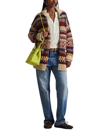 Ralph Lauren Wool-Blend Fair Isle Cardigan