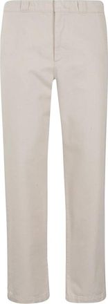 Aspesi Stijlvolle Jas - Heren - Straight fit broeken - Beige - L - Wol - Broeken