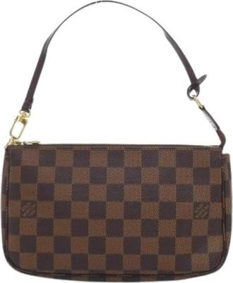 Louis Vuitton Pre-owned Damier Accessories Pouch - Dames - Vintage Schoudertas - Bruin - ONE Size - Vintage