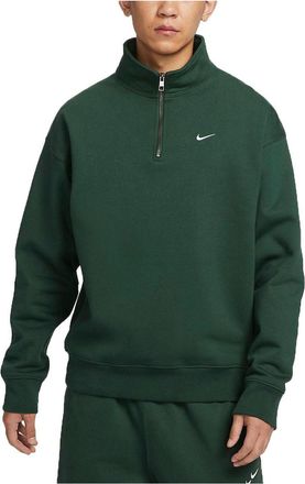 Nike Solo Swoosh 1/4 Zip Sweatshirt (Asia Sizing) Green DQ5210-323