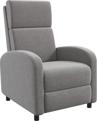 OEM Sill&oacute;n Relax Reclinable Hasta 160&deg; Sof&aacute; Reclinable Moderno Con Reposapi&eacute;s Soporta Hasta 120 Kg 64x86x102 Cm Gris