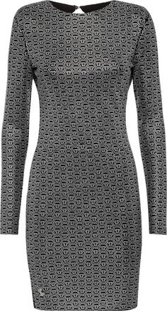 Philipp Plein Mini Dress LS Crystal with Crystals