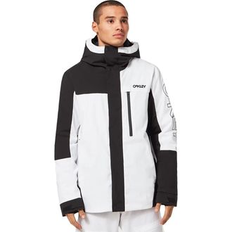 Oakley Mens Thermonuclear Protection Throwback Thursday Insulated Jacket Tech, Black/White, L