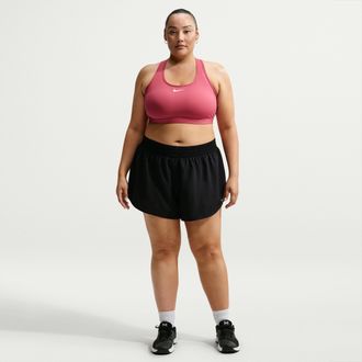 Nike Womens One Dri-FIT Mid-Rise 3 Brief-Lined Shorts in Black | IF6041-011