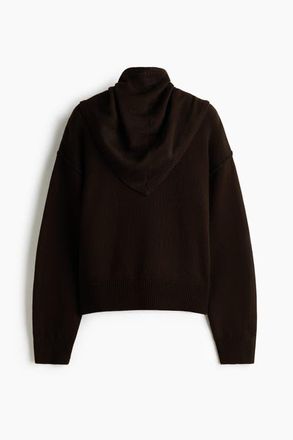 H&M Jumper With Scarf in Dark Brown at Nordstrom, Size X-Small
