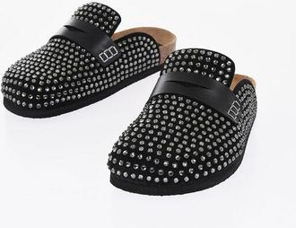 J.W.Anderson Penny Mules with All-Over Crystals size 35
