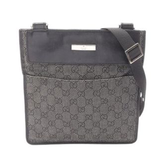 Gucci Pre-owned Cross Body Bags, female, Black, Size: ONE SIZE Pre-owned GG Denim Shoulder Bag