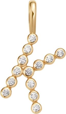 Made by Mary CZ Poppy Charm in Gold Vermeil Initial K at Nordstrom