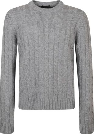 Prada Hombre, Jerseys, Gris, Talla: L