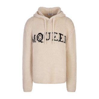 Alexander McQueen Hombre, Sudaderas, Blanco, Talla: M