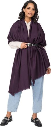 Likemary Pashmina Shawl Wrap for Women - Multi-use Wool Scarf & Travel Blanket - Warm, Lightweight & Ethically Made - Perfect Ethical Gift for Her - Purple 40 