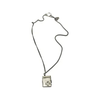 Enfants Riches Deprimes Engraved Book-pendant Necklace