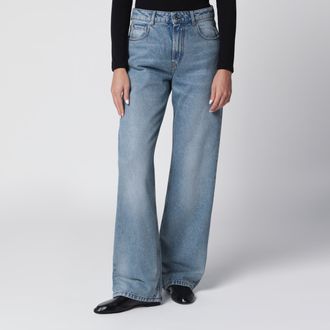 Ami Jeans a taglio ampio in denim indaco d&eacute;lav&eacute;